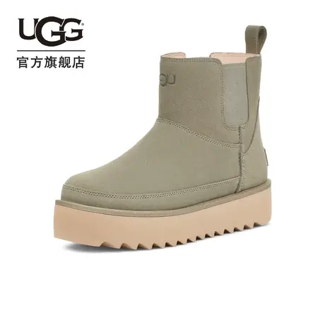 UGG春季新款女士休闲舒适纯色平底圆头时尚短靴雪地靴 1158051图片