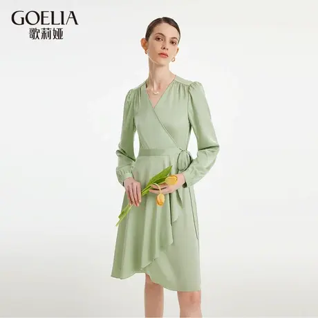 歌莉娅秋季新品22姆米真丝连衣裙1B8L4K730图片