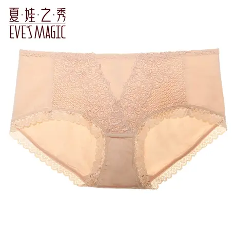 内裤女春季薄款无痕中腰收腹提臀纯棉底裆性感蕾丝三角短裤女内裤商品大图