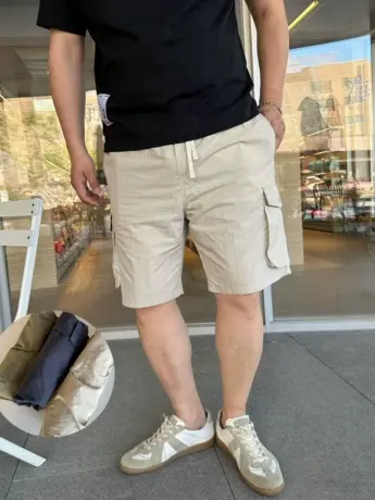 大依无忧大码男装夏季白色工装休闲短裤男胖子加肥加大宽松五分裤商品大图