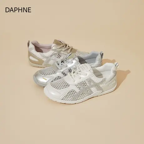 Daphne/达芙妮2025新款时尚网面透气女德训鞋复古百搭运动休闲鞋图片