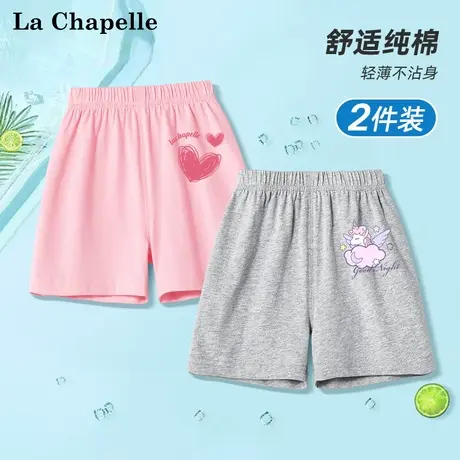 拉夏贝尔女童短裤2025新款夏季薄款儿童运动裤纯棉童装宝宝五分裤商品大图