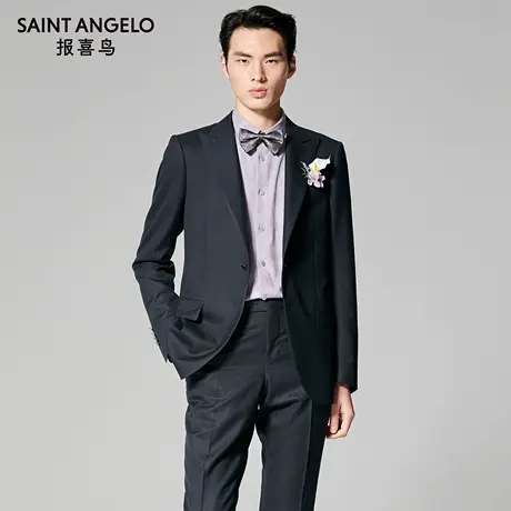 【商场同款】报喜鸟2025秋季新款男士商务休闲西服套装婚庆西裤男商品大图