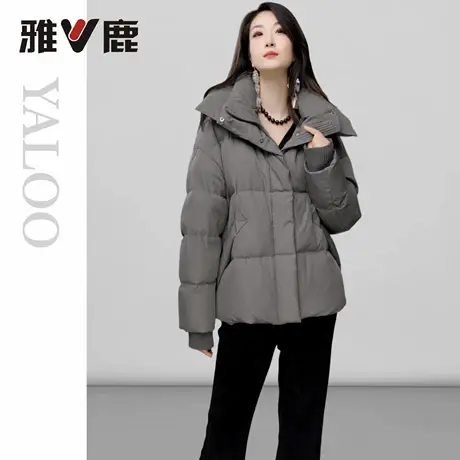 2025雅鹿冬季新款防风加厚时尚超保暖显瘦羽绒服女款防寒衣外套商品大图