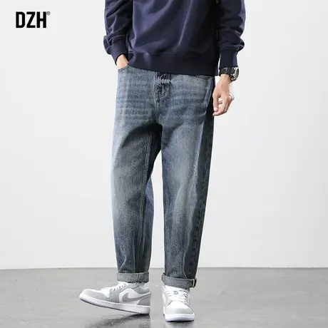 男士高街直筒牛仔裤男潮牌春夏裤子男款休闲长裤大码男裤2023新款商品大图