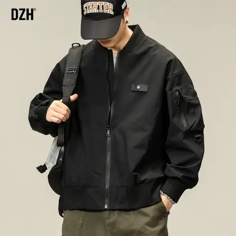 男士美式棒球服外套男潮高级感男款新款男装秋装情侣装飞行员夹克商品大图