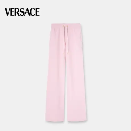 【春夏新品】VERSACE/范思哲 女士羊毛混纺毛巾布喇叭长裤商品大图