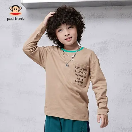 大嘴猴童装男童春秋T恤2024新品中大童圆领纯棉长袖打底衫商品大图