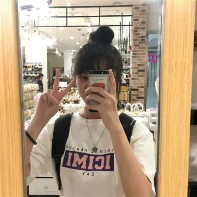 2023新款韩版ins潮原宿港风宽松bf字母百搭短袖半袖T恤女学生上衣商品大图