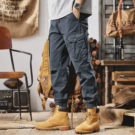 Modi Nick/摩帝尼克裤子男款男士工装裤宽松直筒潮牌潮流束脚裤子商品大图