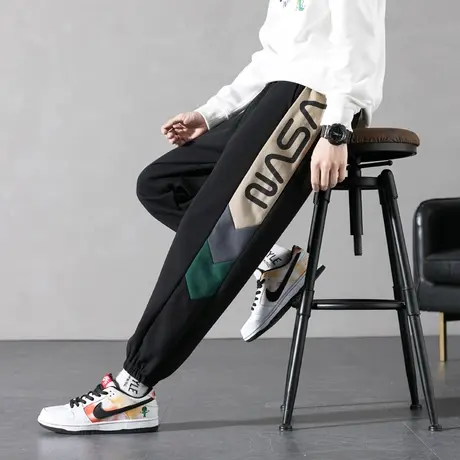 春秋季棉感长裤12岁男孩13初中学生14潮流卫裤15大童运动休闲裤子商品大图