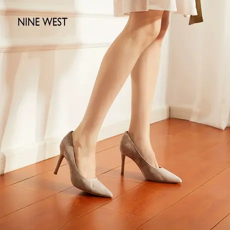 【商场同款】Nine West/玖熙气质细跟高跟鞋女2025新款不累脚单鞋商品大图