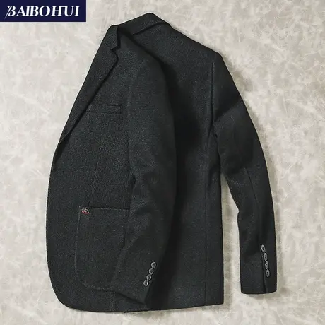 休闲西装外套男韩版修身秋季新款商务潮流百搭男士小西服单件上衣图片