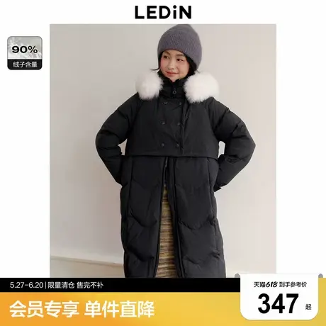 【清仓】乐町甜美风衣式羽绒服冬季新款外套C1ACD4517商品大图