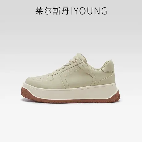 莱尔斯丹2024春夏新款Y系列时尚休闲低帮系带厚底板鞋女鞋5M60004商品大图