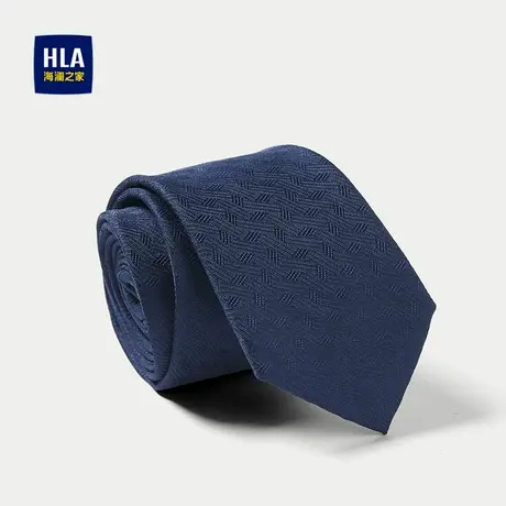 HLA/海澜之家质感花纹领带2025新款光泽有型经典商务领时尚带男商品大图