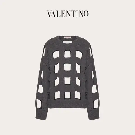 【季末优惠】华伦天奴VALENTINO女士羊毛毛衣商品大图