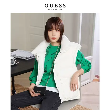 GUESS女士立领舒适保暖羽绒马甲-Q2BN15W55R0商品大图