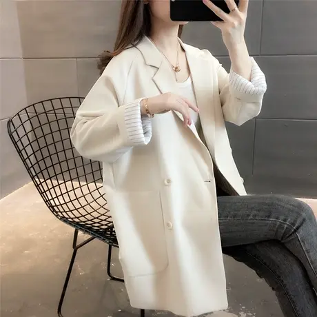 西装外套女2023新款早春秋装韩版英伦风气质网红宽松休闲西服上衣商品大图