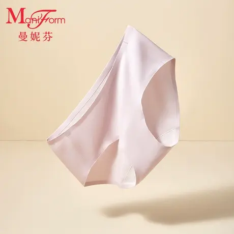 曼妮芬简约无痕内裤中低腰/高腰舒适百搭全棉底裆女士短裤底裤商品大图