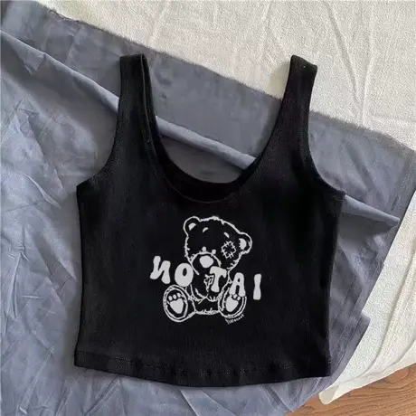 纯欲辣妹白色针织吊带背心女内搭春秋裹胸打底抹胸短款上衣外穿夏商品大图