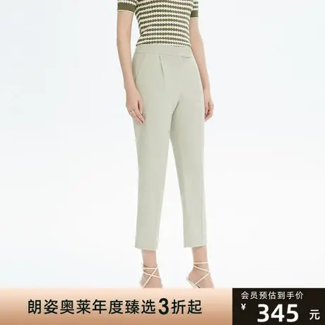 LANCY/悦朗姿女装休闲西服裤子新款高级气质夏季女商场同款商品大图