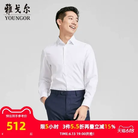 【商场同款】雅戈尔男士长袖衬衫春秋新款官方商务休闲长袖衬衫男商品大图