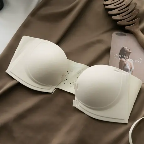 前扣内衣女小胸聚拢显大舒适无痕胸罩无钢圈收副乳防下垂文胸夏季商品大图