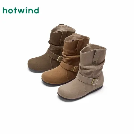 热风2025年秋季新款女士时尚休闲靴商品大图