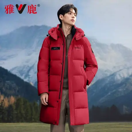 【石墨烯】雅鹿2025冬季新款长款羽绒服男士加厚商务休闲保暖外套商品大图