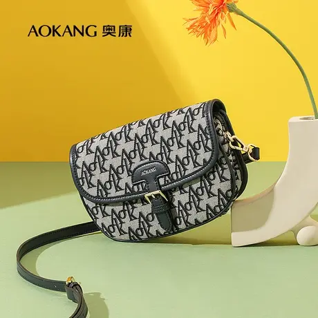 奥康包包女2023春季新款百搭女包时尚复古刺绣网红单肩斜挎包潮商品大图