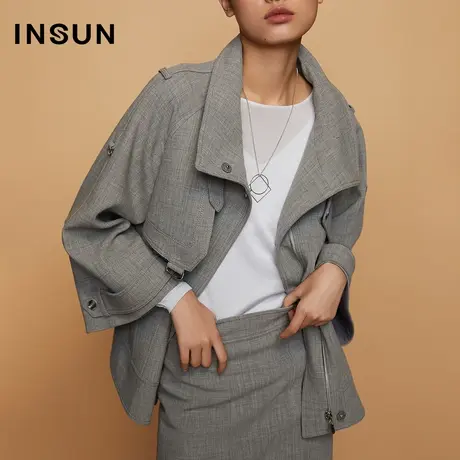 INSUN恩裳秋季立体剪裁流行短外套图片