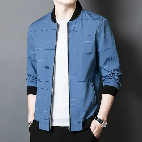 男装2024新款冬季潮牌休闲棒球服外套秋冬款高端痞帅长袖夹克上衣商品大图