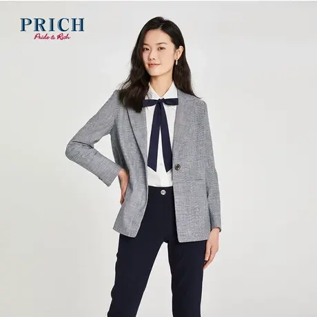 【直播专享】PRICH新款设计感小众小西装外套女士职场通勤西服商品大图