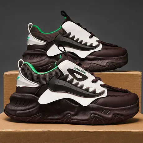 网红爆款男鞋春夏季运动休闲青少年百搭增高莆田老爹潮鞋2024新款商品大图