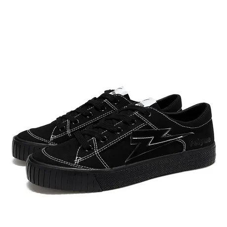 飞跃帆布鞋2024春季新款情侣低帮复古简约板鞋百搭透气运动休闲鞋商品大图