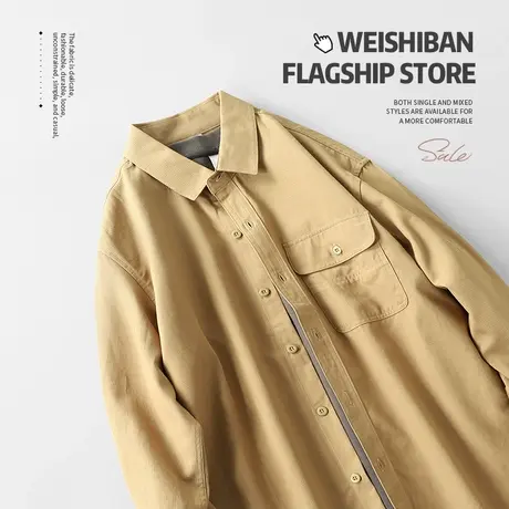 春秋2024新款免烫抗皱高级感纯色衬衫男长袖简约通勤百搭休闲衬衣图片