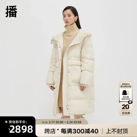 播90白鹅绒商场同款冬新款宽松加厚保暖防寒羽绒服女BDQ4RD1185商品大图