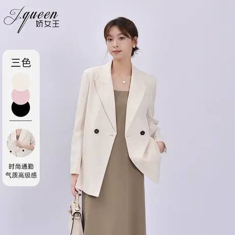 西装外套女秋季新款气质通勤时尚宽松高级设计感长袖休闲西服上衣商品大图