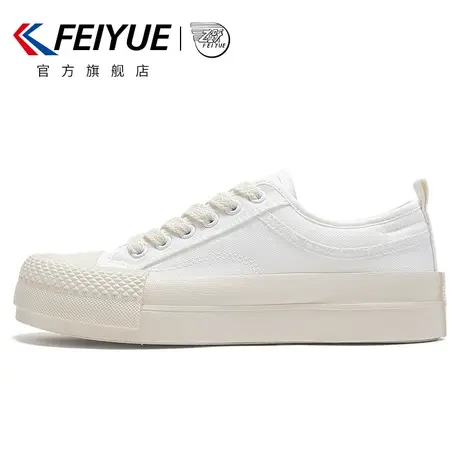 feiyue/飞跃帆布鞋女2023春夏新款小白鞋潮流百搭厚底板鞋女鞋960图片
