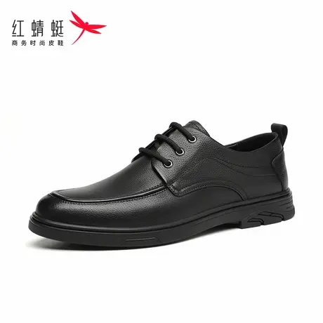 红蜻蜓男鞋春季男士商务正装休闲皮鞋男真皮软皮软底头层牛皮脚宽商品大图