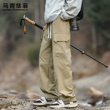 马克华菲潮牌美式伞兵休闲裤男2025新款秋季宽松直筒工装裤子薄X图片