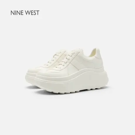 Nine West/玖熙厚底小白鞋女2025秋季新款厚底休闲鞋小个子显高商品大图