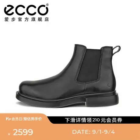 ECCO爱步真皮短靴男 25年秋冬新款透气舒适皮靴 都市首尔522354商品大图
