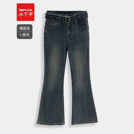 IEF/爱依服裤子2025秋季新款韩版时尚通勤气质修身显瘦牛仔喇叭裤图片