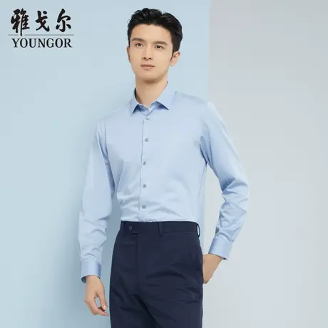 【商场同款】雅戈尔衬衫秋季官方商务休闲高级免烫通勤长袖衬衣商品大图