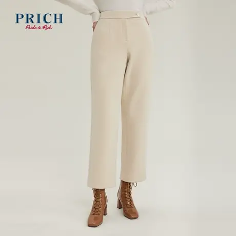 【直播专享】PRICH裤子新品新款门襟一粒扣时尚休闲直筒裤子图片