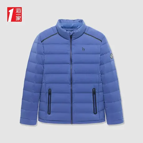 海一家时尚立领外套品牌热卖青春休闲保暖男士短款羽绒服商品大图