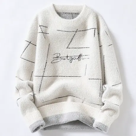 秋冬季保暖内衣男上衣单件加绒加厚可外穿防寒青少年时尚打底衫潮商品大图