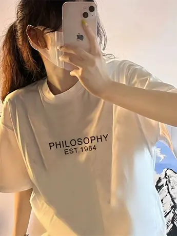 设计感小众短袖t恤女夏季2023新款夏装仿棉宽松夏款体恤女装上衣图片